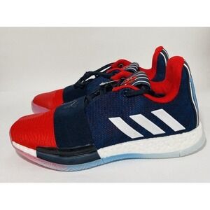 Adidas Mens James HARDEN VOL 3 Rockets 90s Jersey Blue Red White Mens 9